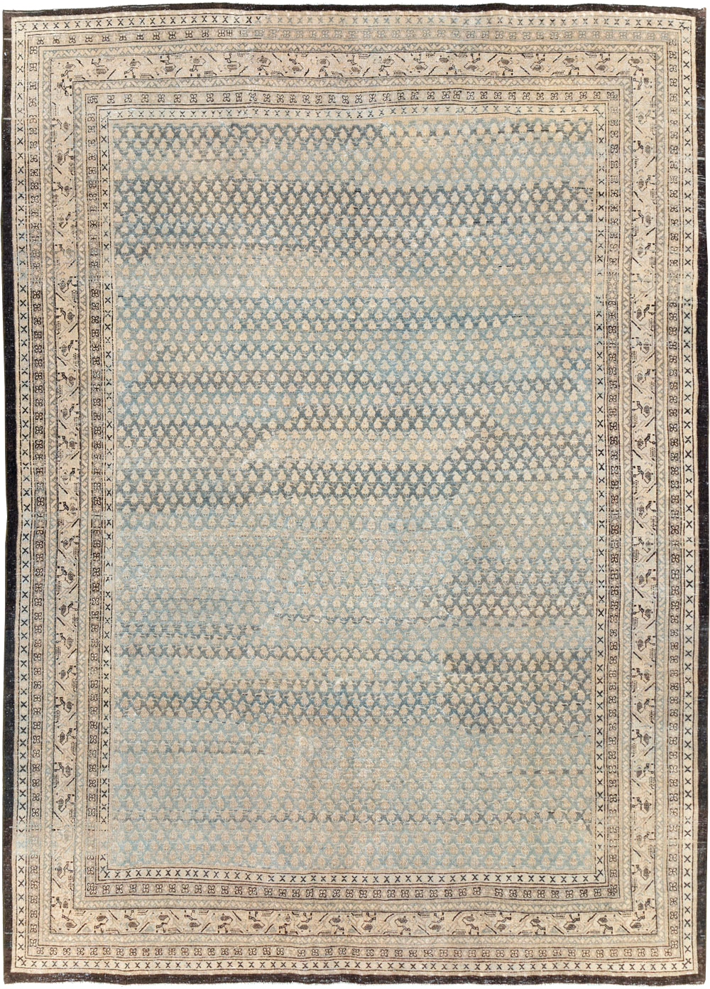 Antique Persian Tabriz Small Room Size Carpet, No.31035 - Gss
