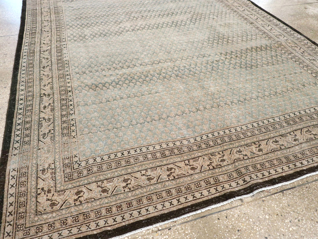 Antique Persian Tabriz Small Room Size Carpet, No.31035 - Gss