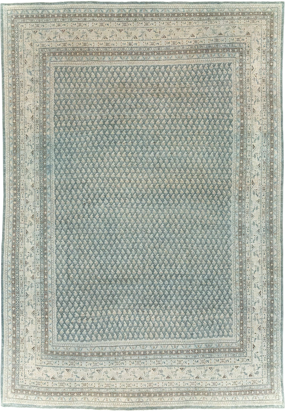 Vintage Persian Tabriz Accent Carpet, No.31037 - Gss
