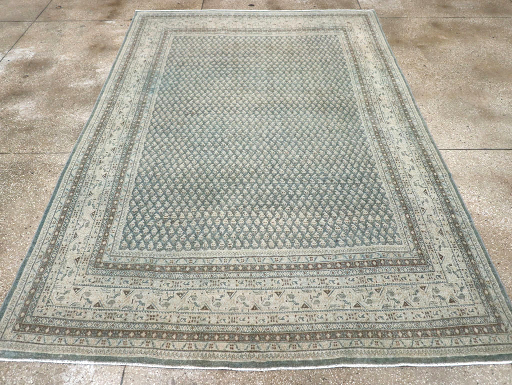 Vintage Persian Tabriz Accent Carpet, No.31037 - Gss