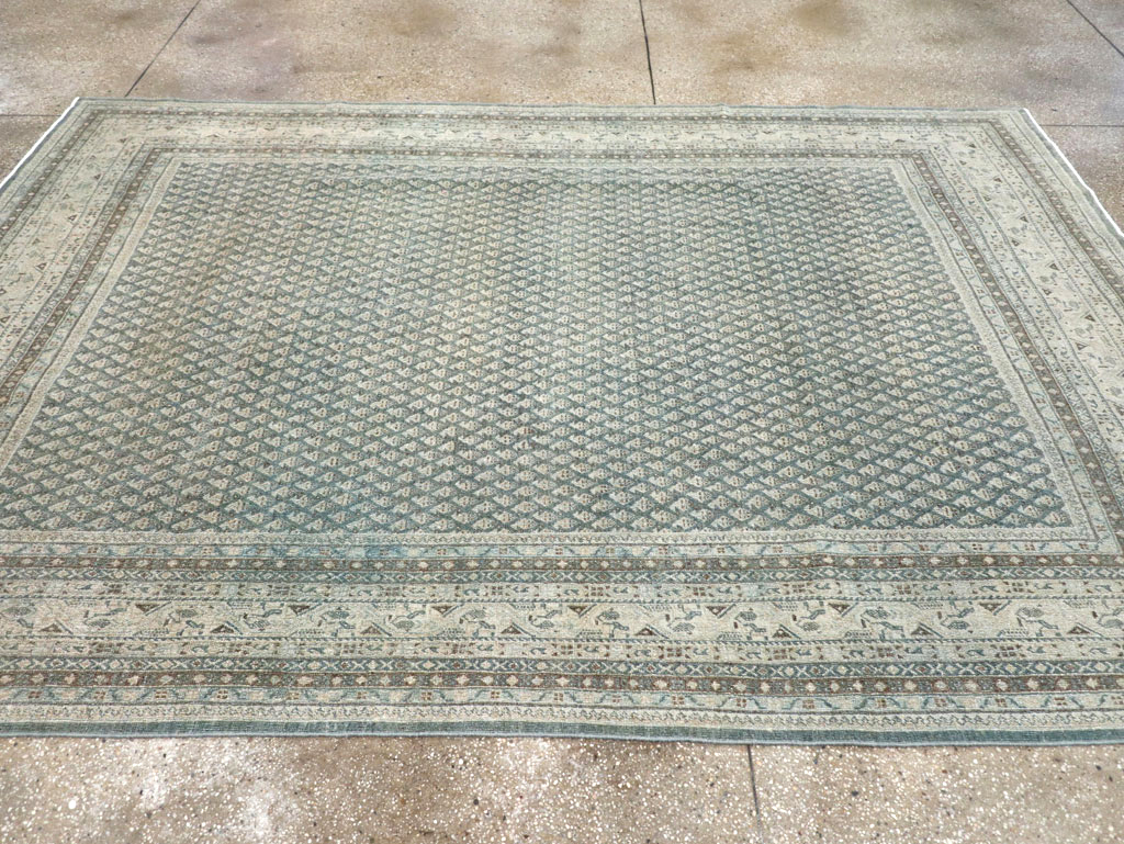Vintage Persian Tabriz Accent Carpet, No.31037 - Gss