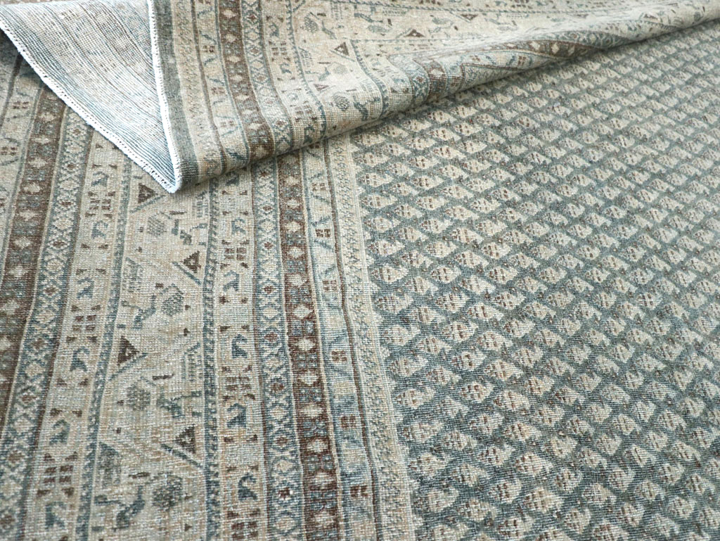 Vintage Persian Tabriz Accent Carpet, No.31037 - Gss