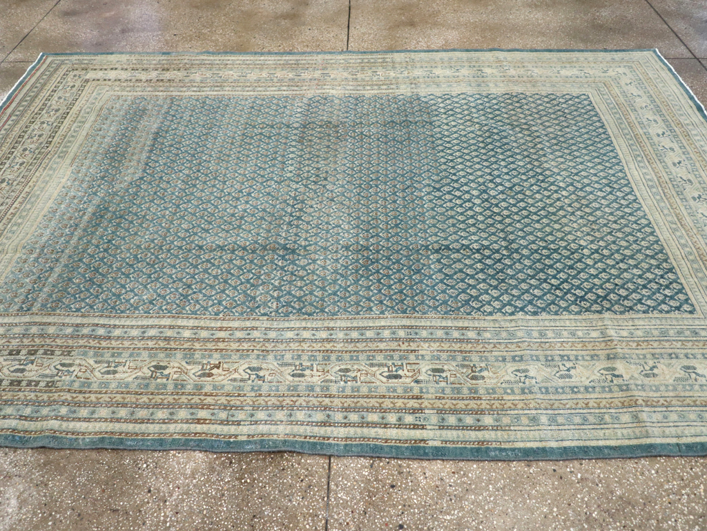 Vintage Persian Tabriz Accent Carpet, No.31039 - Gss