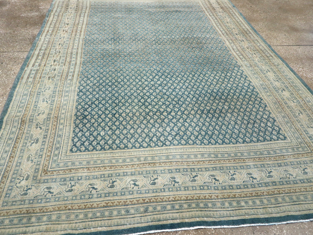 Vintage Persian Tabriz Accent Carpet, No.31039 - Gss