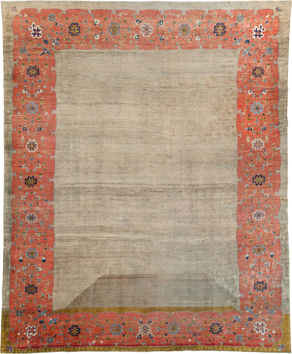 Antique Persian Mahal Room Size Carpet, No.31042 - Gss