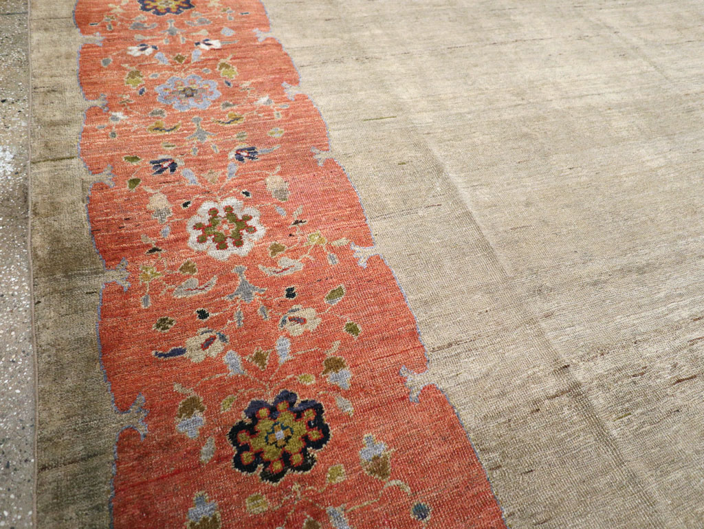 Antique Persian Mahal Room Size Carpet, No.31042 - Gss