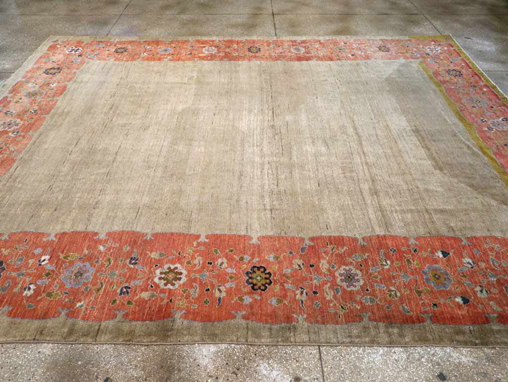 Antique Persian Mahal Room Size Carpet, No.31042 - Gss
