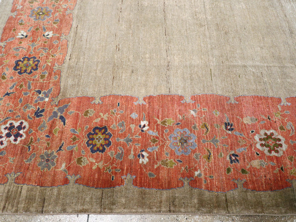 Antique Persian Mahal Room Size Carpet, No.31042 - Gss