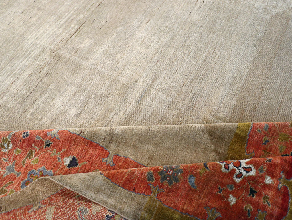 Antique Persian Mahal Room Size Carpet, No.31042 - Gss