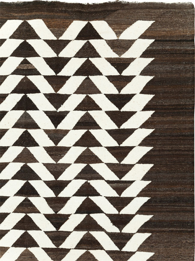 Contemporary Turkish Flatweave Kilim Room Size Carpet, No.31045 - Gss