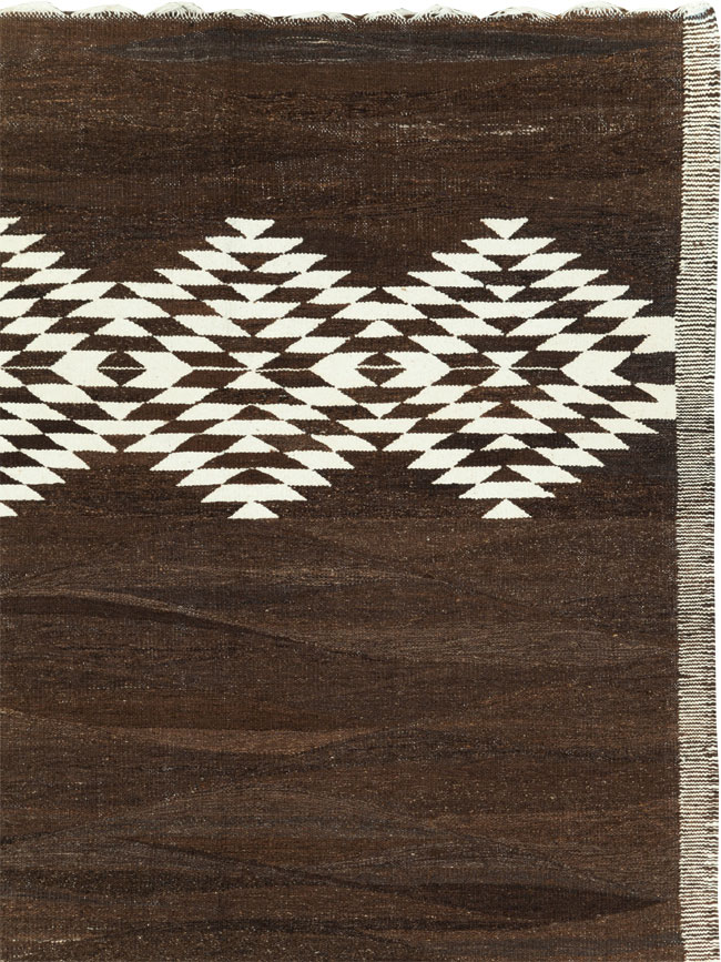 Contemporary Turkish Flatweave Kilim Room Size Carpet, No.31046 - Gss
