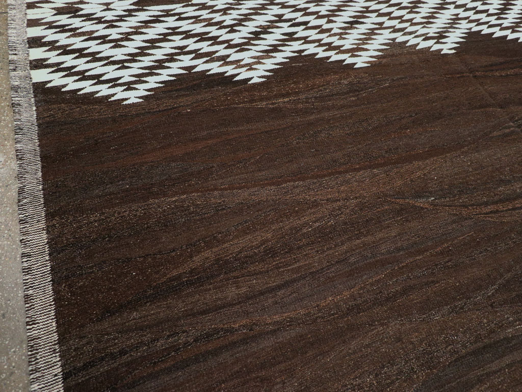 Contemporary Turkish Flatweave Kilim Room Size Carpet, No.31046 - Gss