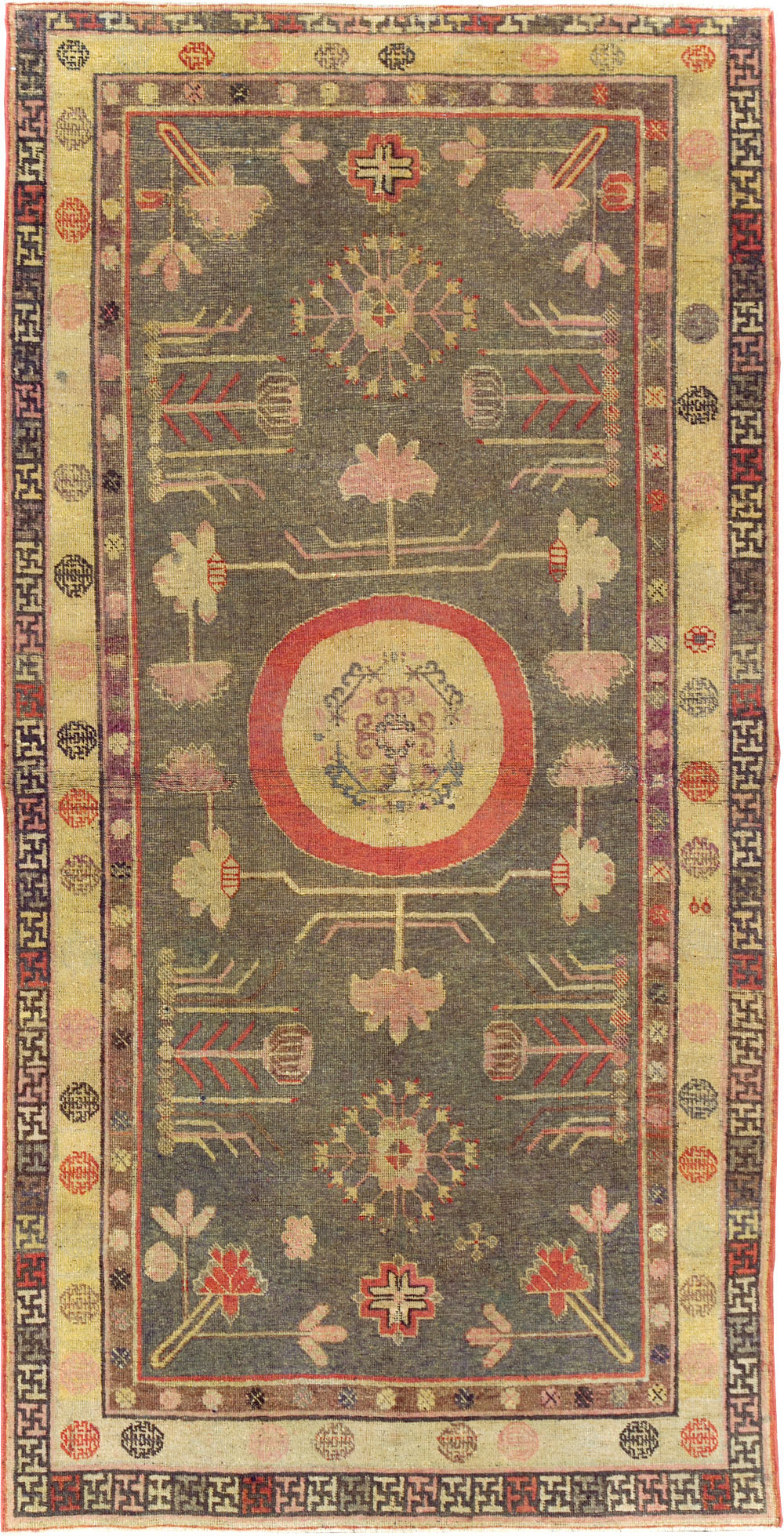 Antique East Turkestan Khotan Gallery Rug, No.31051 - Gss
