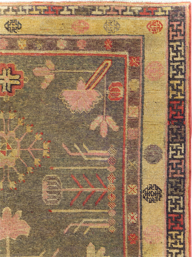 Antique East Turkestan Khotan Gallery Rug, No.31051 - Gss