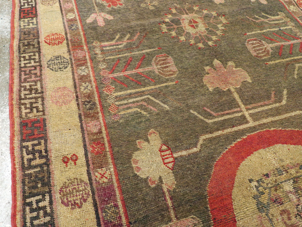 Antique East Turkestan Khotan Gallery Rug, No.31051 - Gss