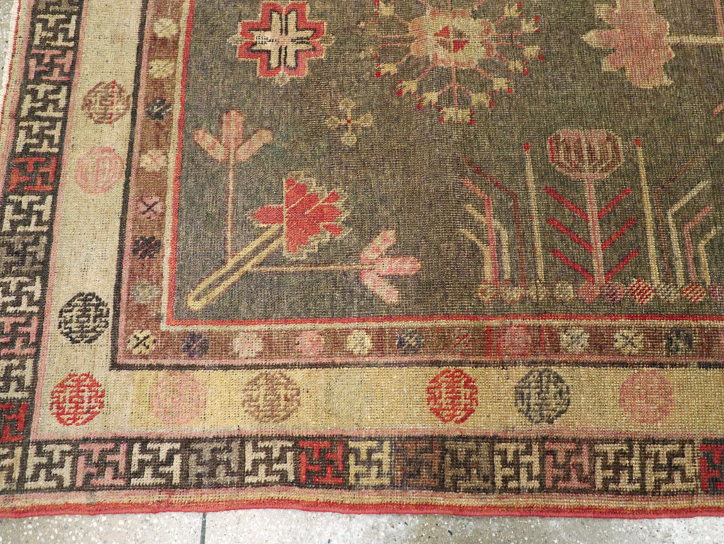Antique East Turkestan Khotan Gallery Rug, No.31051 - Gss