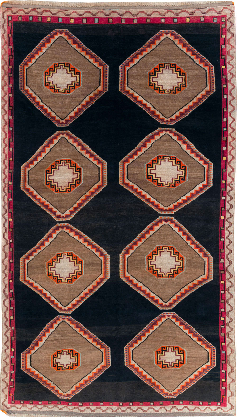 Vintage Turkish Anatolian Gallery Carpet, No.31054 - Gss