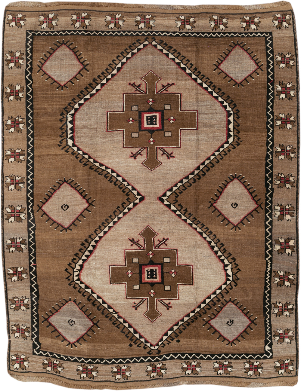 Vintage Turkish Anatolian Tribal Room Size Carpet, No.31055 - Gss