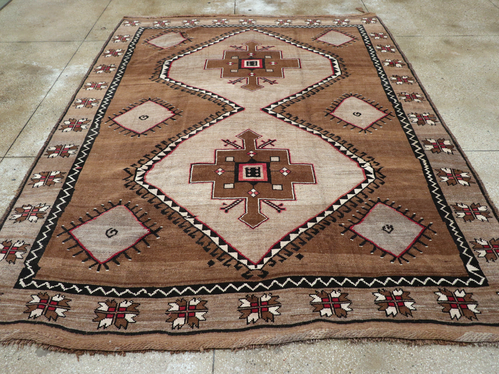 Vintage Turkish Anatolian Tribal Room Size Carpet, No.31055 - Gss