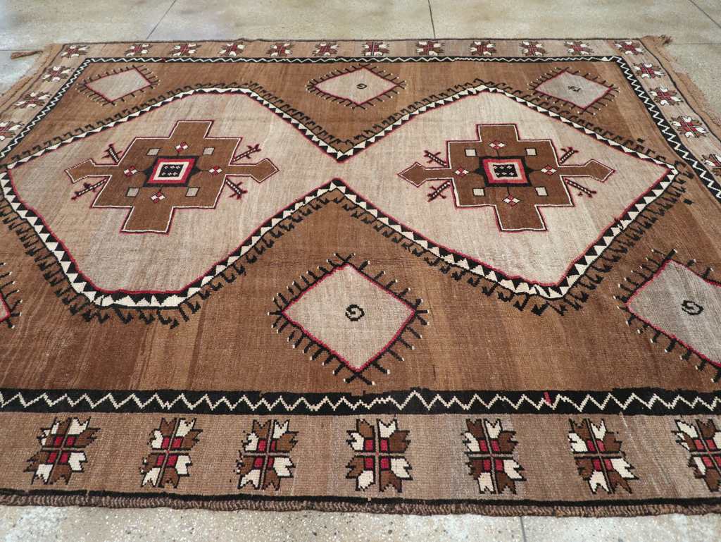 Vintage Turkish Anatolian Tribal Room Size Carpet, No.31055 - Gss
