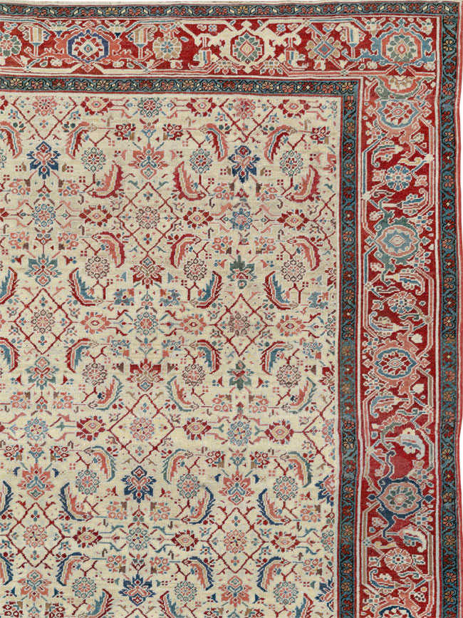 Antique Persian Heriz Large Carpet, No.31057 - Gss