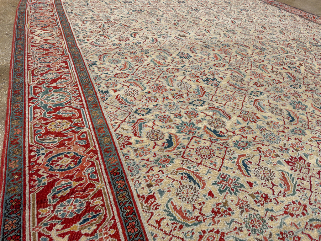 Antique Persian Heriz Large Carpet, No.31057 - Gss