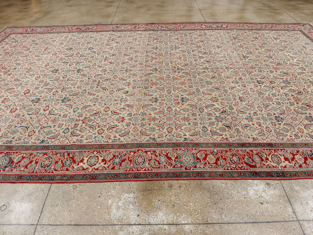 Antique Persian Heriz Large Carpet, No.31057 - Gss