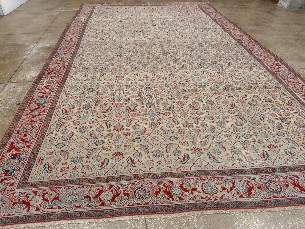 Antique Persian Heriz Large Carpet, No.31057 - Gss