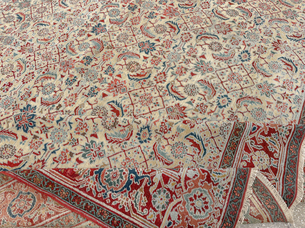 Antique Persian Heriz Large Carpet, No.31057 - Gss
