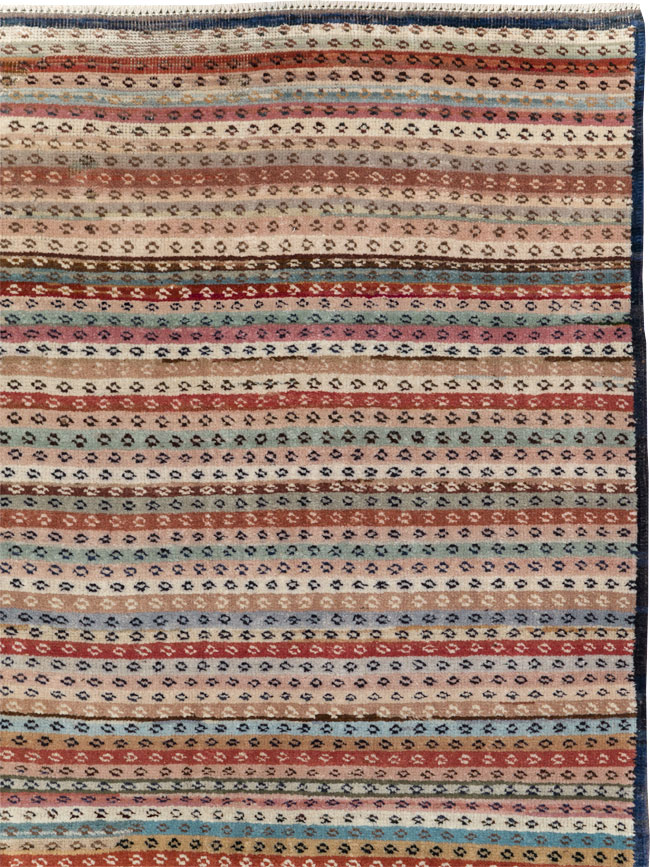 Vintage Turkish Anatolian Wide Gallery Runner, No.31060 - Gss