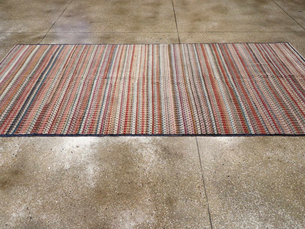 Vintage Turkish Anatolian Wide Gallery Runner, No.31060 - Gss