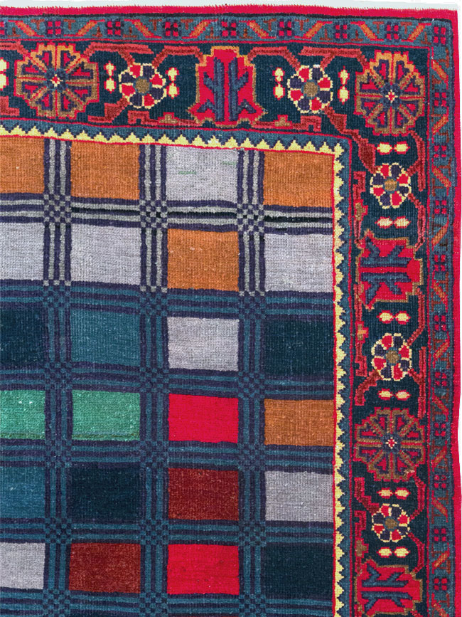 Vintage Persian Veece Throw Rug, No.31065 - Gss