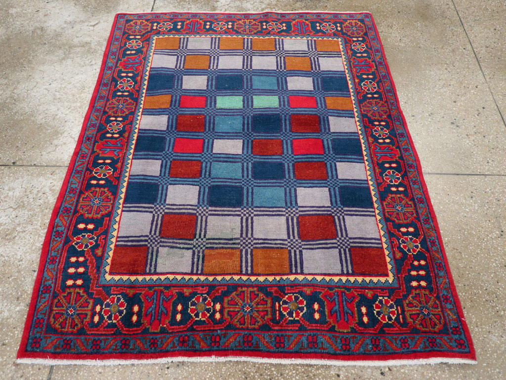 Vintage Persian Veece Throw Rug, No.31065 - Gss