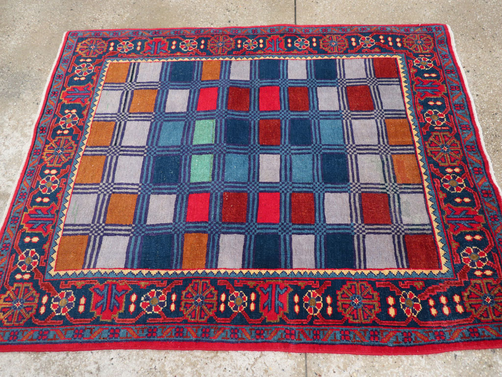 Vintage Persian Veece Throw Rug, No.31065 - Gss