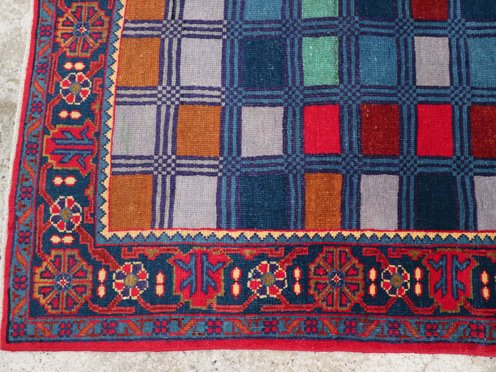 Vintage Persian Veece Throw Rug, No.31065 - Gss