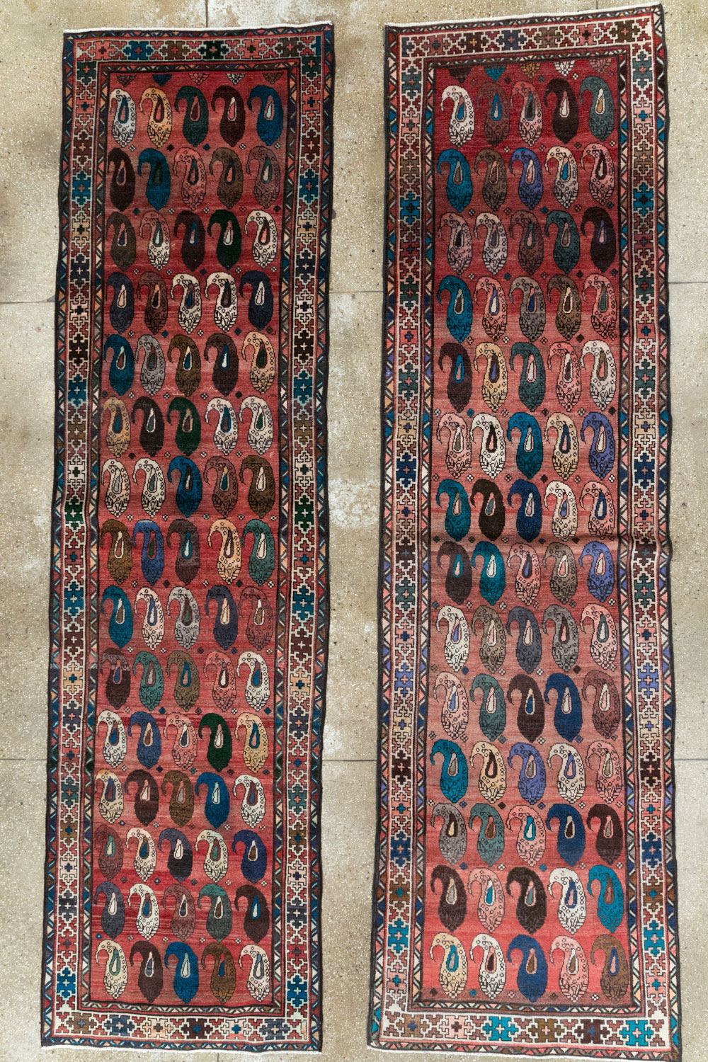 Vintage Persian Malayer Runner (Pair: 2 of 2), No.31067 - Gss