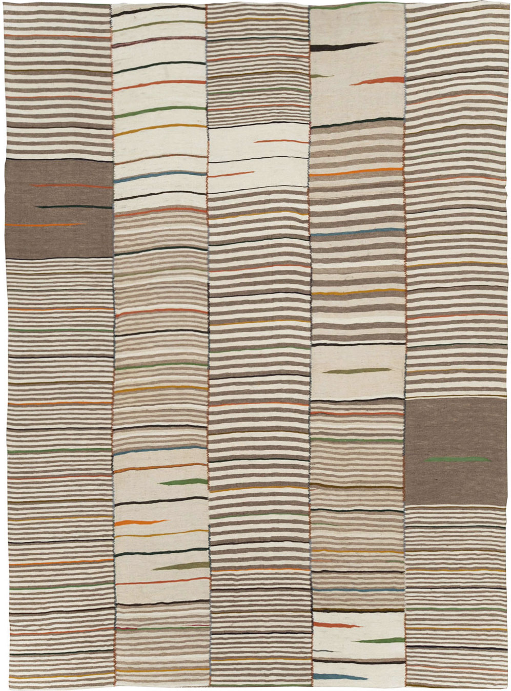 Contemporary Turkish Flatweave Kilim Room Size Carpet, No.31072 - Gss