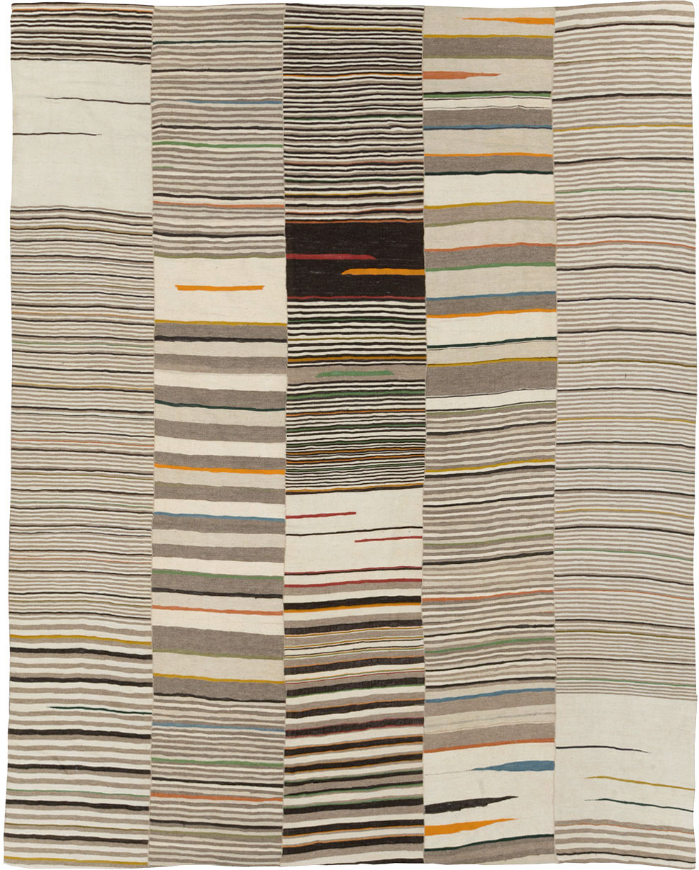 Vintage Persian Flatweave Kilim, No.31074 - Gss