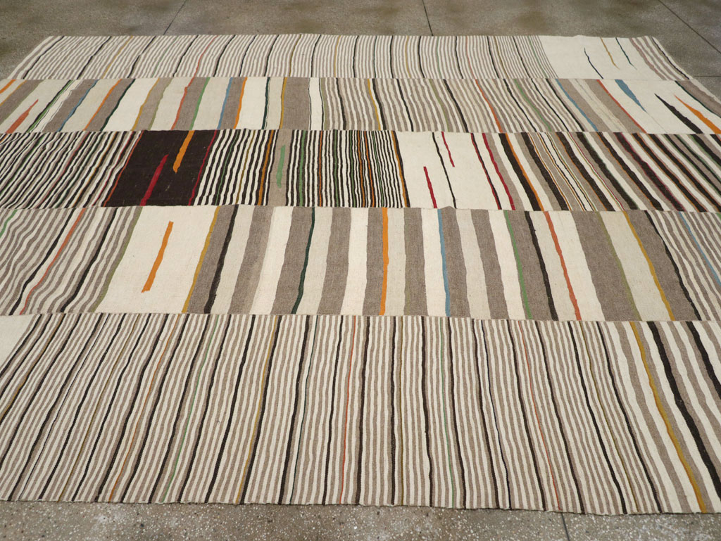 Vintage Persian Flatweave Kilim, No.31074 - Gss