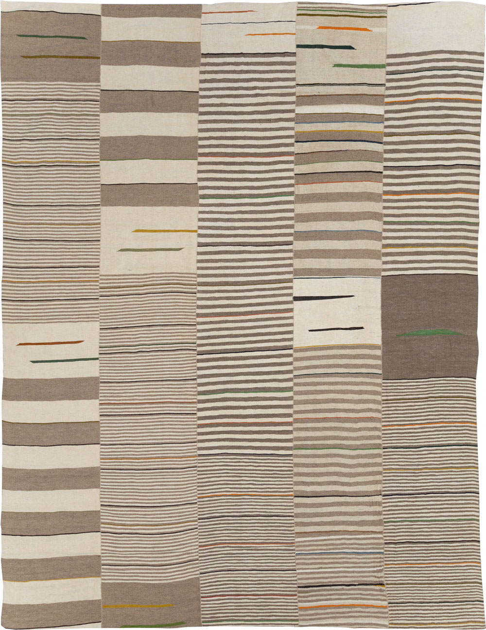 Contemporary Turkish Flatweave Kilim Room Size Carpet, No.31075 - Gss