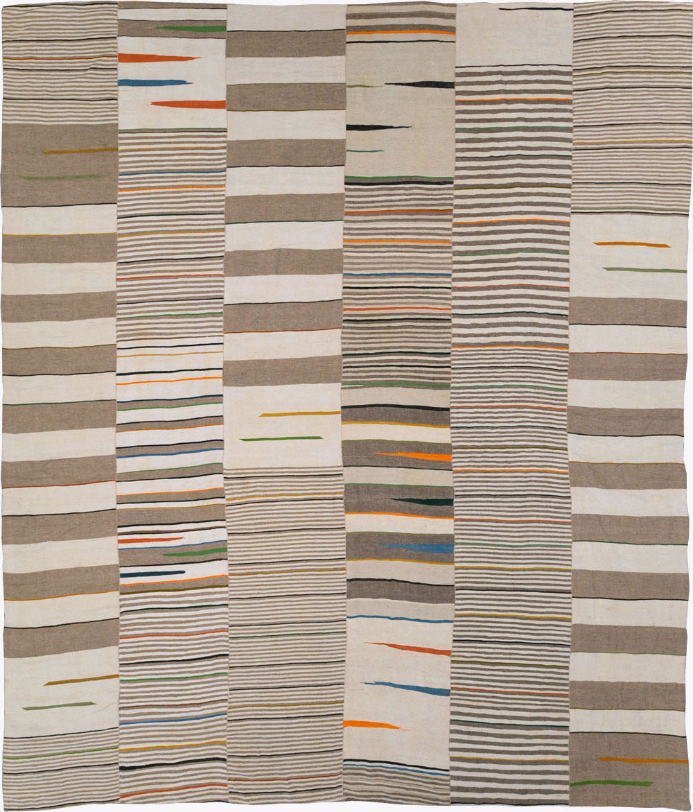 Contemporary Turkish Flatweave Kilim Large Room Size Carpet, No.31076 - Gss