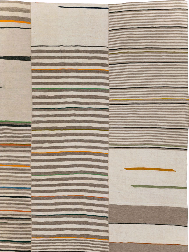 Contemporary Turkish Flatweave Kilim Large Room Size Carpet, No.31076 - Gss