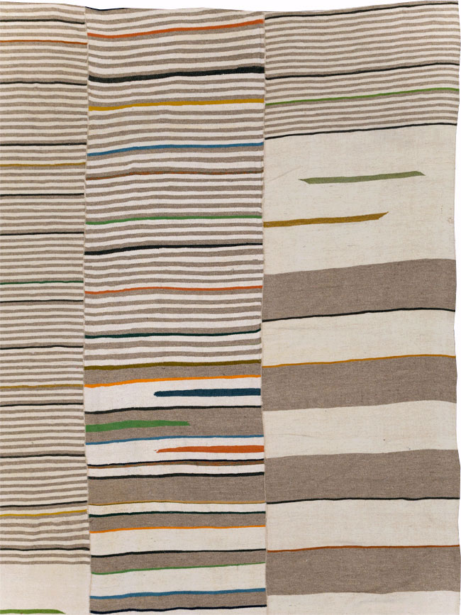 Contemporary Turkish Flatweave Kilim Large Room Size Carpet, No.31076 - Gss