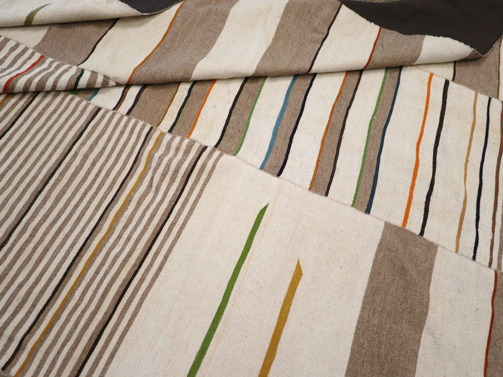 Contemporary Turkish Flatweave Kilim Large Room Size Carpet, No.31076 - Gss