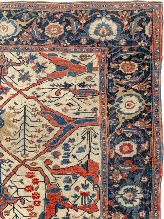 Antique Persian Bidjar Room Size Carpet, No.31081 - Gss