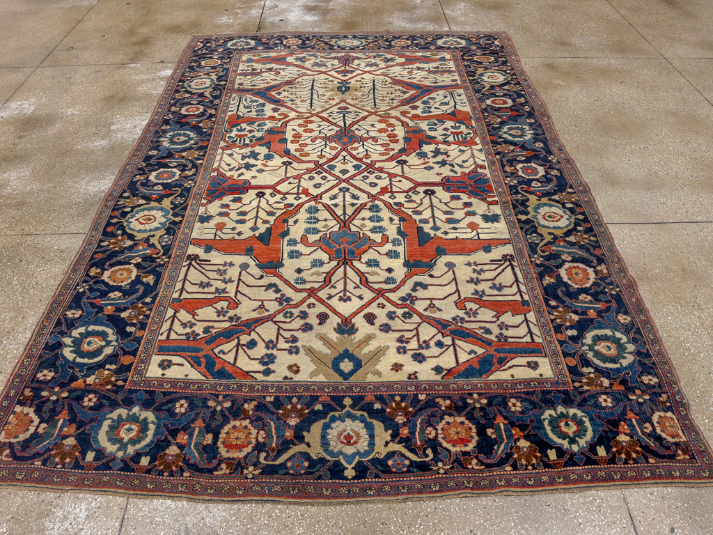 Antique Persian Bidjar Room Size Carpet, No.31081 - Gss