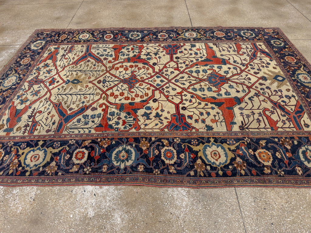 Antique Persian Bidjar Room Size Carpet, No.31081 - Gss