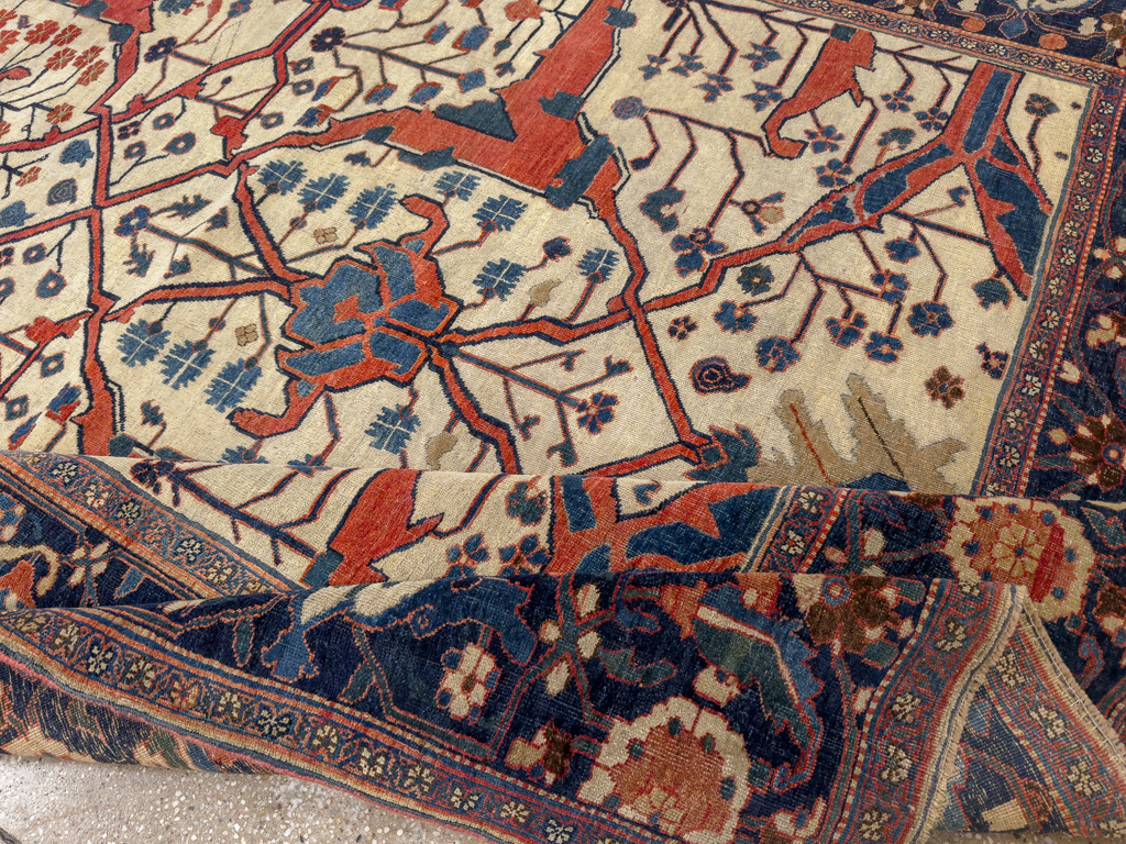 Antique Persian Bidjar Room Size Carpet, No.31081 - Gss
