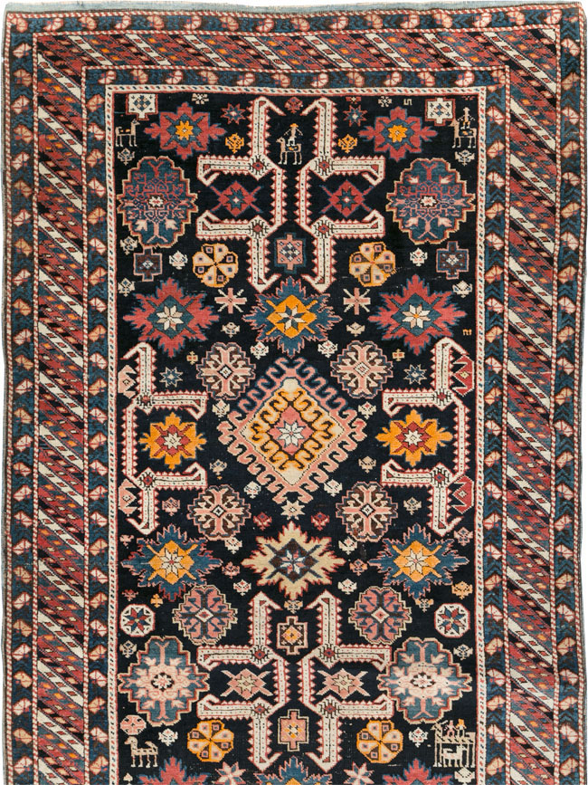 Antique Caucasian Perpedil Long Runner, No.31083 - Gss