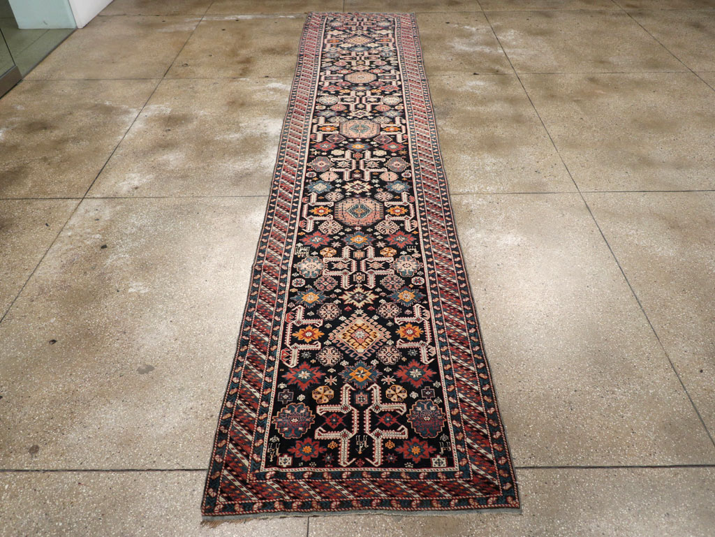 Antique Caucasian Perpedil Long Runner, No.31083 - Gss